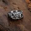 Unisex Sexy Skull Stainless Steel Ring With Seiko Design