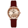 Unisex Silicone Alloy Iron Plain Glass Mirror Round Quartz Student Watch Leisure Style Spiral Crown Pin Buckle