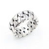 Unisex Simple Fashion Stainless Steel Woven Ring With Seiko Craftsmanship Personality Style Jewelry