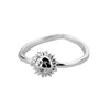 Unisex Simple Sun Moon Opening Adjustable Copper Ring With Electroplating