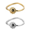 Unisex Simple Sun Moon Opening Adjustable Copper Ring With Electroplating
