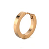 Unisex Smooth Flat Polished Stainless Steel Round Ear Buckle Geometry Styling Men's Puncture Ear Jewelry