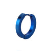 Unisex Smooth Flat Polished Stainless Steel Round Ear Buckle Geometry Styling Men's Puncture Ear Jewelry
