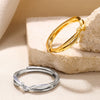 Unisex Snake Four Awn Star Leaf Shape Ring Electroplated With Crown Heart Shape Letters Numbers Text Pattern