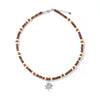 Unisex Sports Style Titanium Steel And Stainless Steel Rice Bead Chain Clavicle Necklace With Geometric Design By Seiko