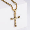 Unisex Stainless Steel Constellation Striped Hip Hop Style Pendant Necklace With Electroplating