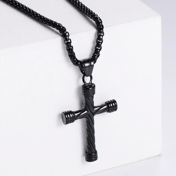 Unisex Stainless Steel Constellation Striped Hip Hop Style Pendant Necklace With Electroplating