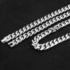 Unisex Stainless Steel Cuban Chain Bracelet With Jewelry Clasp Polished Geometric Link Design