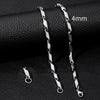 Unisex Stainless Steel Geometric Bamboo Chain Necklace With Electroplating Treatment