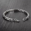 Unisex Stainless Steel Geometric Flat Loop Chain Bracelet Jewelry