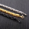 Unisex Stainless Steel Geometric Flat Loop Chain Bracelet Jewelry