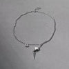 Unisex Stainless Steel Geometric Pendant Necklace With Polished Finish And Lobster Clasp Minimalist Statement Jewelry