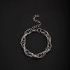 Unisex Stainless Steel Geometric Rhombus Bracelets With Electrolytic Finish In Mixed Fashion Styles