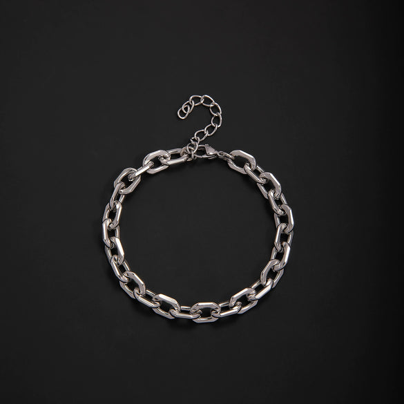Unisex Stainless Steel Geometric Rhombus Bracelets With Electrolytic Finish In Mixed Fashion Styles