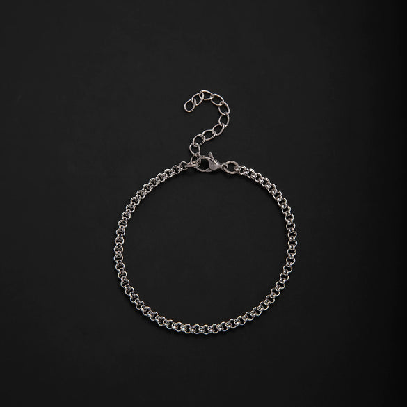 Unisex Stainless Steel Geometric Rhombus Bracelets With Electrolytic Finish In Mixed Fashion Styles