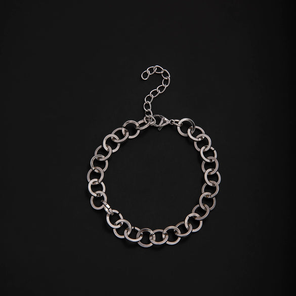 Unisex Stainless Steel Geometric Rhombus Bracelets With Electrolytic Finish In Mixed Fashion Styles
