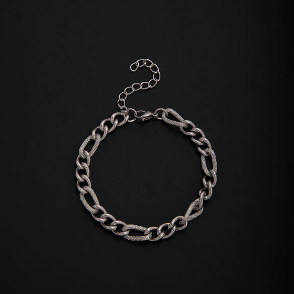 Unisex Stainless Steel Geometric Rhombus Bracelets With Electrolytic Finish In Mixed Fashion Styles