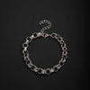 Unisex Stainless Steel Geometric Rhombus Bracelets With Electrolytic Finish In Mixed Fashion Styles