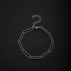 Unisex Stainless Steel Geometric Rhombus Bracelets With Electrolytic Finish In Mixed Fashion Styles