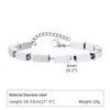 Unisex Stainless Steel Handmade Chain With Retro Old Twist Geometric Square Design And Electroplating