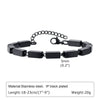 Unisex Stainless Steel Handmade Chain With Retro Old Twist Geometric Square Design And Electroplating