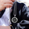 Unisex Stainless Steel Headphone Music Pendant Necklace With Electroplated Alloy Charm And Pearl Chain Letter And Cartoon Design