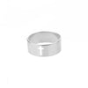 Unisex Stainless Steel Hollow Cross Ring With Electroplating