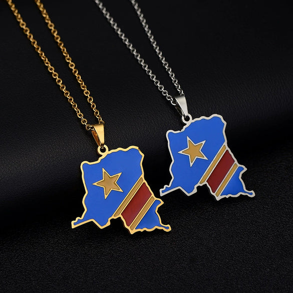 Unisex Stainless Steel Pendant Necklace With Star Shape Titanium Steel Pendant Electroplated High End Fashion Chain Accessory