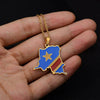Unisex Stainless Steel Pendant Necklace With Star Shape Titanium Steel Pendant Electroplated High End Fashion Chain Accessory