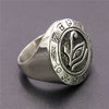 Unisex Stainless Steel Retro Polish Eye Ring
