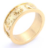 Unisex Stainless Steel Ring With Constellation Pattern And Polish Design