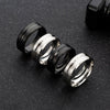 Unisex Stainless Steel Ring With Geometric Style And Electroplating Treatment