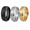 Unisex Stainless Steel Ring With Letters Numbers Text And Electroplating Treatment