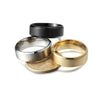 Unisex Stainless Steel Ring With Letters Numbers Text And Electroplating Treatment