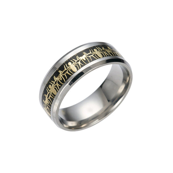 Unisex Stainless Steel Rings With Animals And Zodiac Patterns