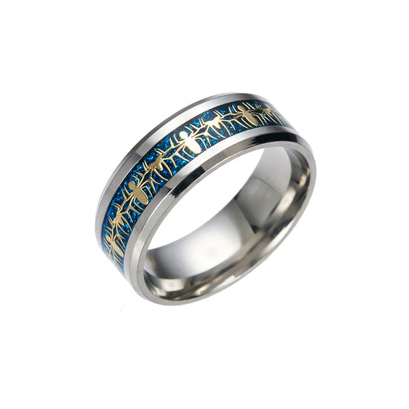 Unisex Stainless Steel Rings With Animals And Zodiac Patterns