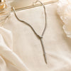 Unisex Stainless Steel Snake Shaped Sliding Necklace With Polished Electroplated Snake Bone Chain