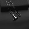 Unisex Stainless Steel Star Pendant Necklace With Round Pendant And Electroplated Finish Trendy Streetwear Jewelry