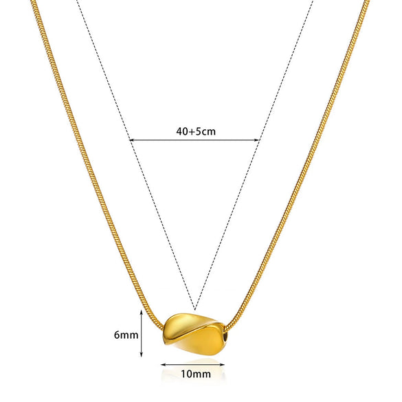 Unisex Stainless Steel Tubeshaped Pendant Necklace With Letters Numbers Text Pattern Electroplated Cross Chain