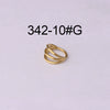 Unisex Threelayer Closed Ring Ear And Nose Piercing Jewelry Electroplated 316 Stainless Steel With Geometric Design