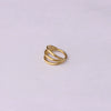 Unisex Threelayer Closed Ring Ear And Nose Piercing Jewelry Electroplated 316 Stainless Steel With Geometric Design