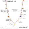 Unisex Titanium Steel And Copper Zircon Love Clavicle Chain Jewelry With Electroplating And Chain Pattern