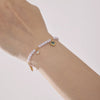 Unisex Titanium Steel And Copper Zircon Love Clavicle Chain Jewelry With Electroplating And Chain Pattern