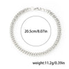 Unisex Titanium Steel Cuban Chain Bracelet With Ushaped Geometric Design And Electroplated Finish Wholesale