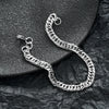 Unisex Titanium Steel Cuban Chain Bracelet With Ushaped Geometric Design And Electroplated Finish Wholesale