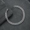 Unisex Titanium Steel Cuban Chain Bracelet With Ushaped Geometric Design And Electroplated Finish Wholesale