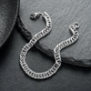 Unisex Titanium Steel Cuban Chain Bracelet With Ushaped Geometric Design And Electroplated Finish Wholesale