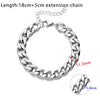 Unisex Titanium Steel Geometric Charm Bracelet Hip Hop Trendy Fashion Jewelry For Men And Women