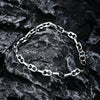 Unisex Titanium Steel Letter Text Bracelet With Polished Finish Simple Fashion Jewelry Non Fading Design For Wholesale