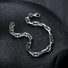Unisex Titanium Steel Letter Text Bracelet With Polished Finish Simple Fashion Jewelry Non Fading Design For Wholesale